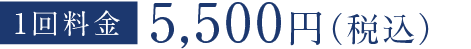 1回料金5,500円（税込）